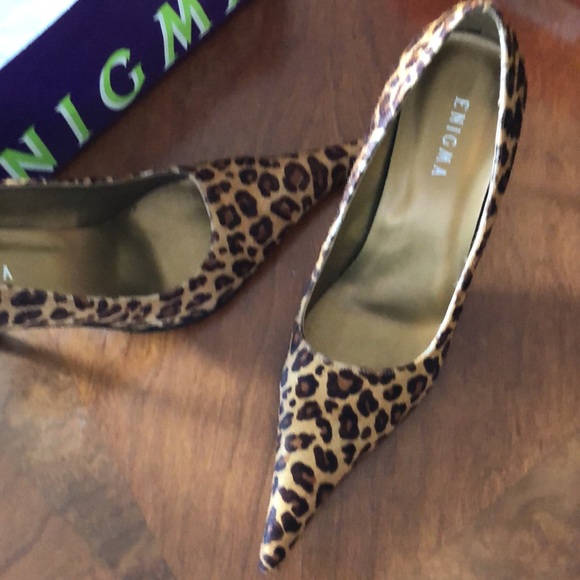 Calf hair Leopard 10 POINTY and fierce shoes!!! - Picture 2 of 5